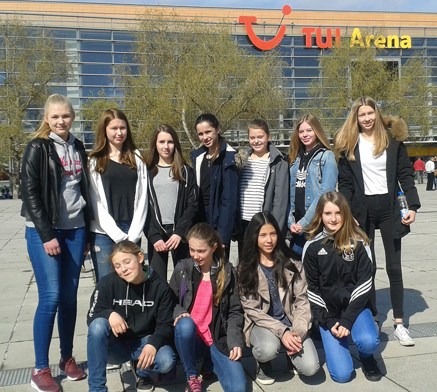 C-Juniorinnen beim Handball
